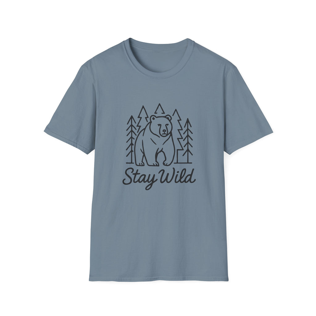 Bear Forest 'Stay Wild' T-Shirt — Adventure Outdoor Nature Tee