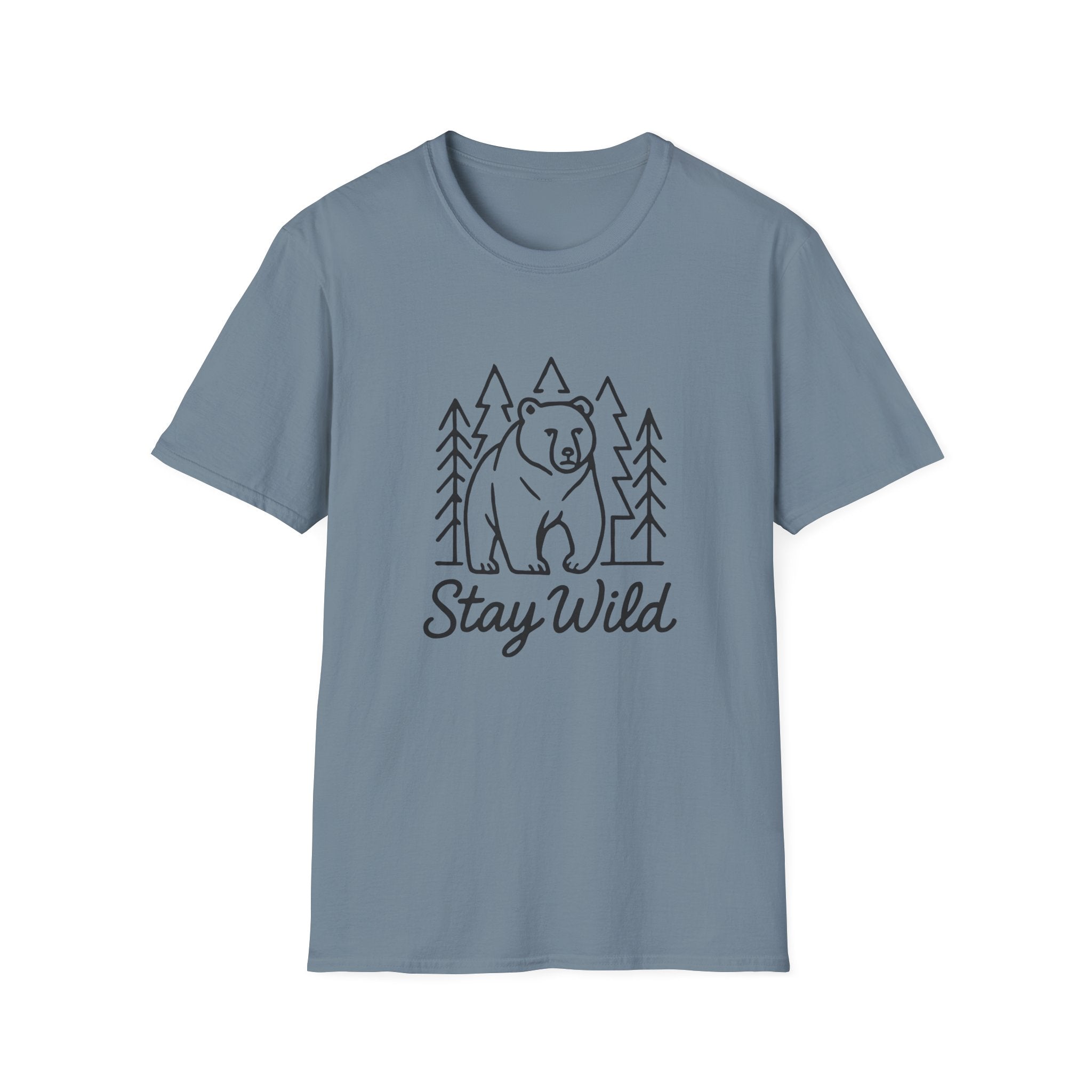 Bear Forest 'Stay Wild' T-Shirt — Adventure Outdoor Nature Tee