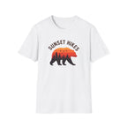 Sunset Hikes T-Shirt — Bear Silhouette Mountain Sunset Tee