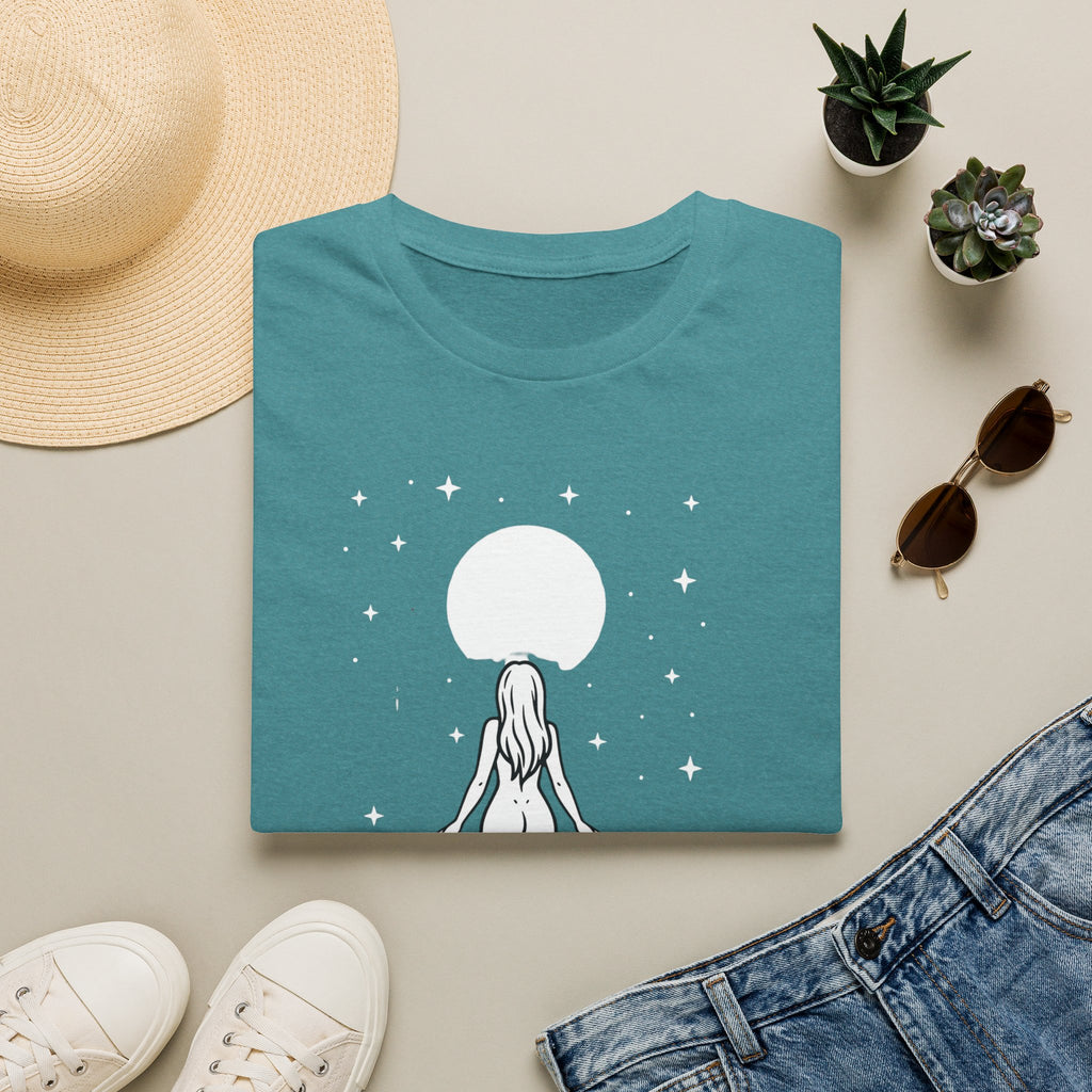Moon Goddess T-Shirt — Celestial 'Moon Lover' Graphic Tee