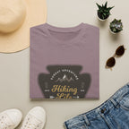 Hiking Life Graphic T-Shirt — Sunday Adventure Mountain Badge Tee