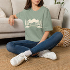 Mountain Pines T-Shirt — Minimal Scenic Forest Graphic