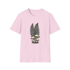 Fern & Mushroom Botanical Tee — Nature-Inspired Graphic T-Shirt
