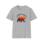 Sunset Hikes T-Shirt — Bear Silhouette Mountain Sunset Tee