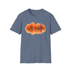 Autumn Lake Reflection T-Shirt — Orange Fall Trees Graphic Tee