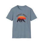 Sunset Hikes T-Shirt — Bear Silhouette Mountain Sunset Tee