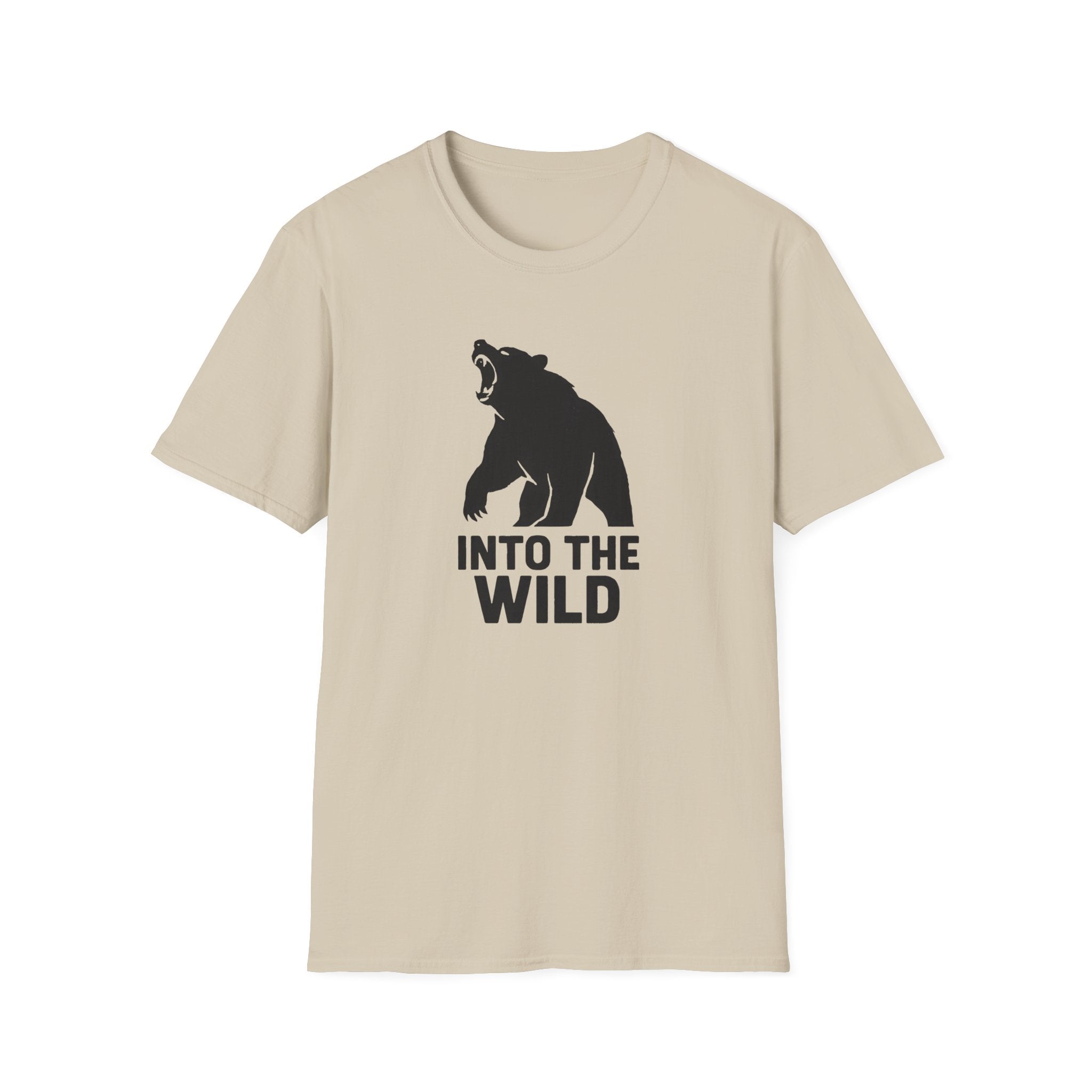 Into The Wild Bear T-Shirt — Outdoor Adventure Graphic Tee