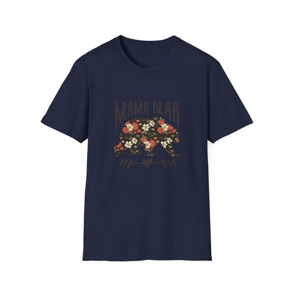 Mama Bear Floral T-Shirt — Vintage Floral Mom Tee
