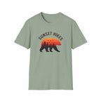 Sunset Hikes T-Shirt — Bear Silhouette Mountain Sunset Tee