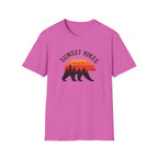 Sunset Hikes T-Shirt — Bear Silhouette Mountain Sunset Tee