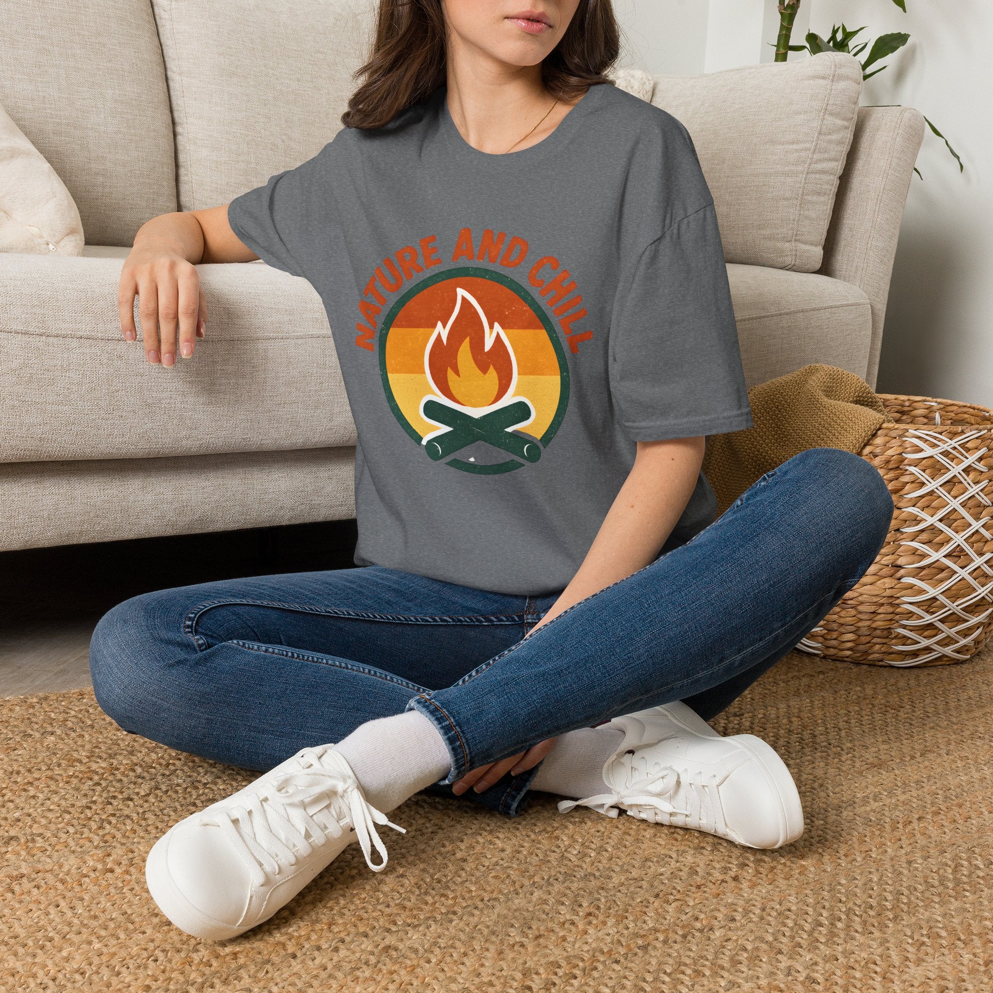 Nature and Chill Campfire T-Shirt