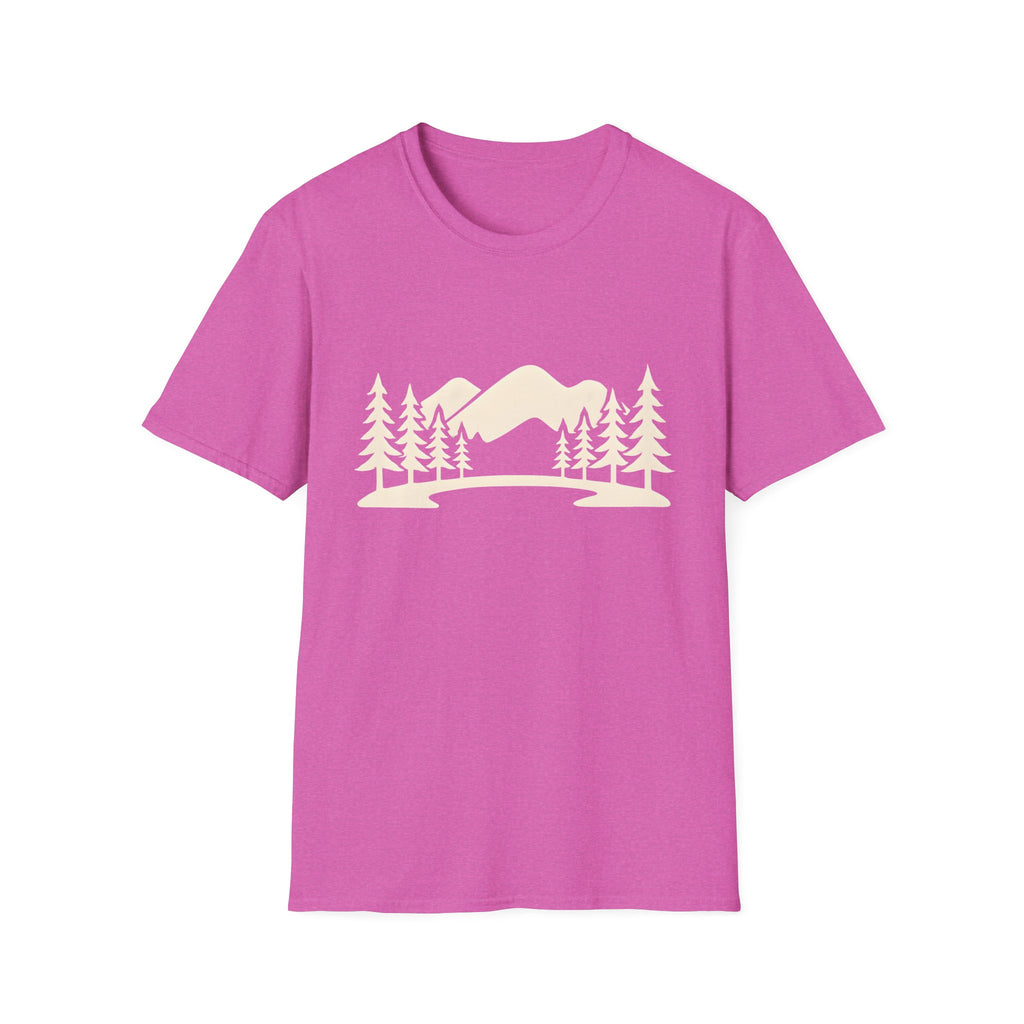 Mountain Pines T-Shirt — Minimal Scenic Forest Graphic