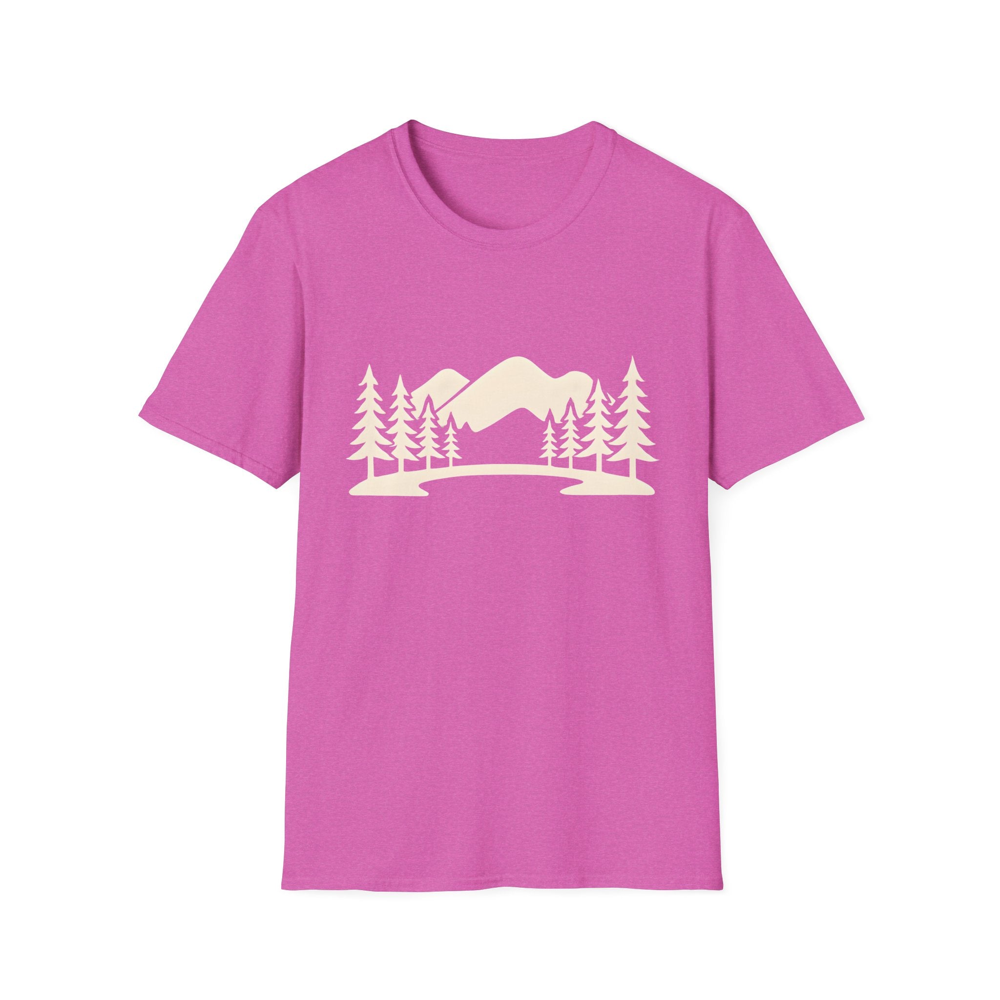 Mountain Pines T-Shirt — Minimal Scenic Forest Graphic