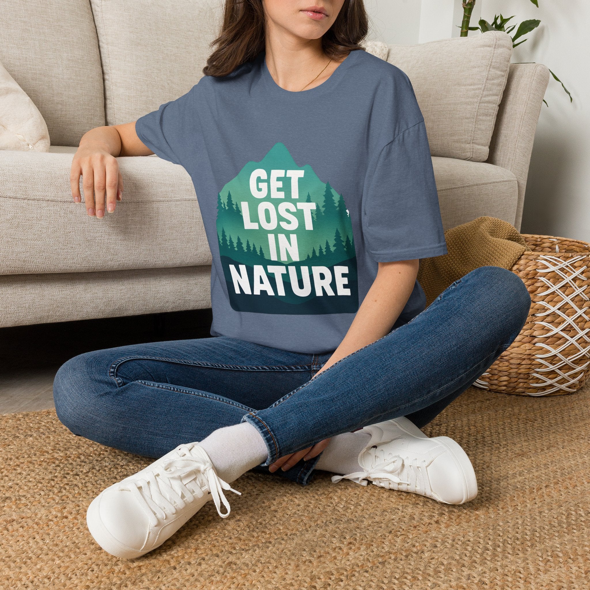 Get Lost in Nature T-Shirt — Outdoor Adventure Graphic Tee