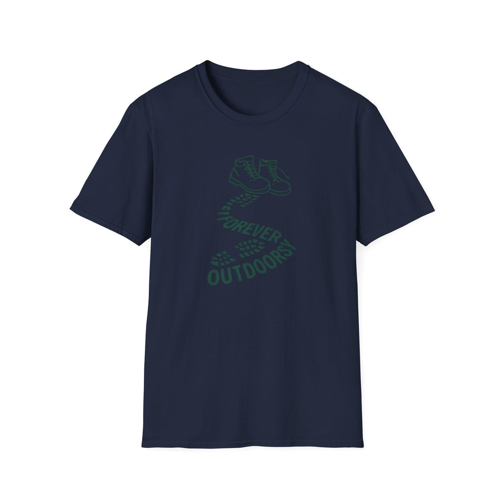 Forever Outdoors T-Shirt — Hiking Boots Graphic Tee