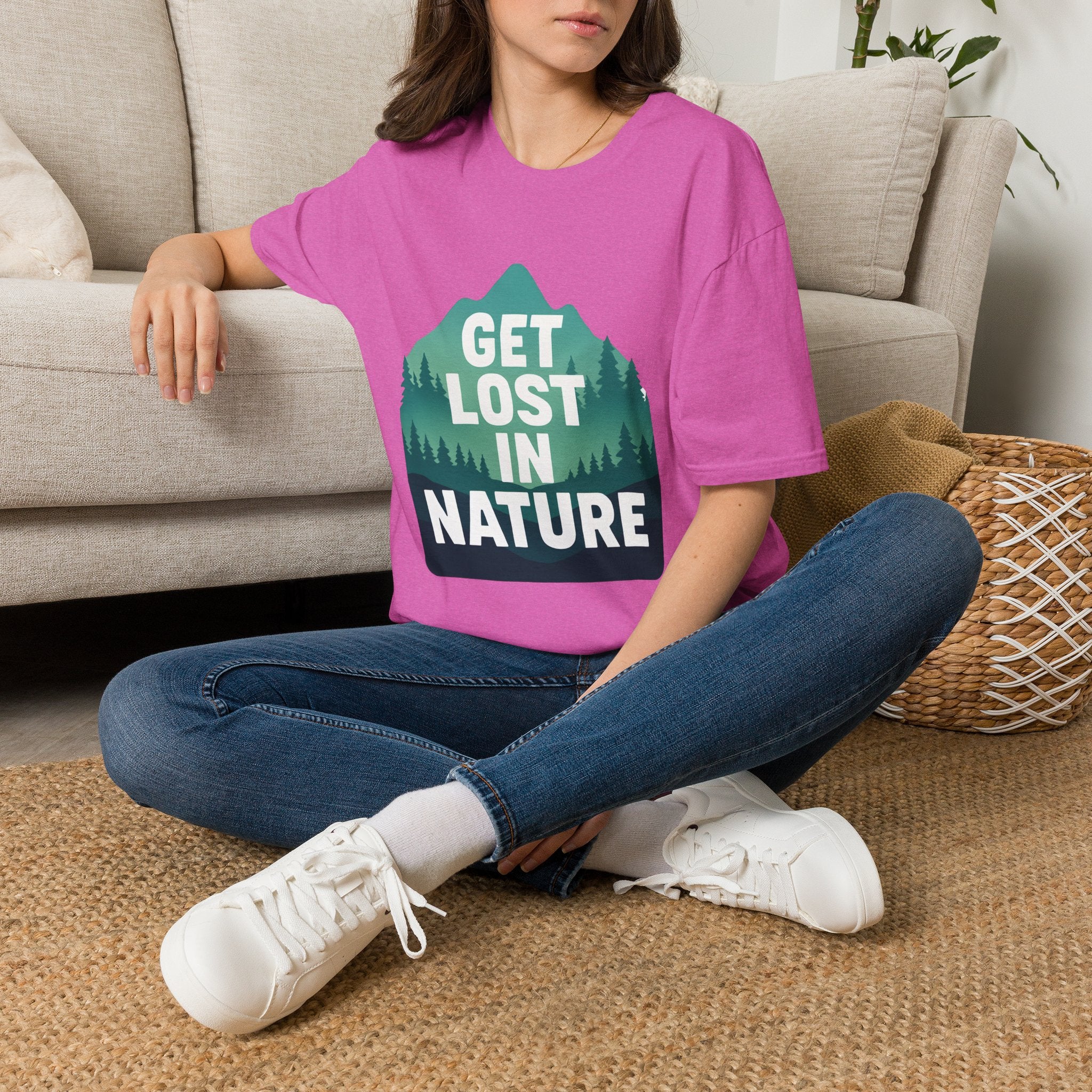 Get Lost in Nature T-Shirt — Outdoor Adventure Graphic Tee