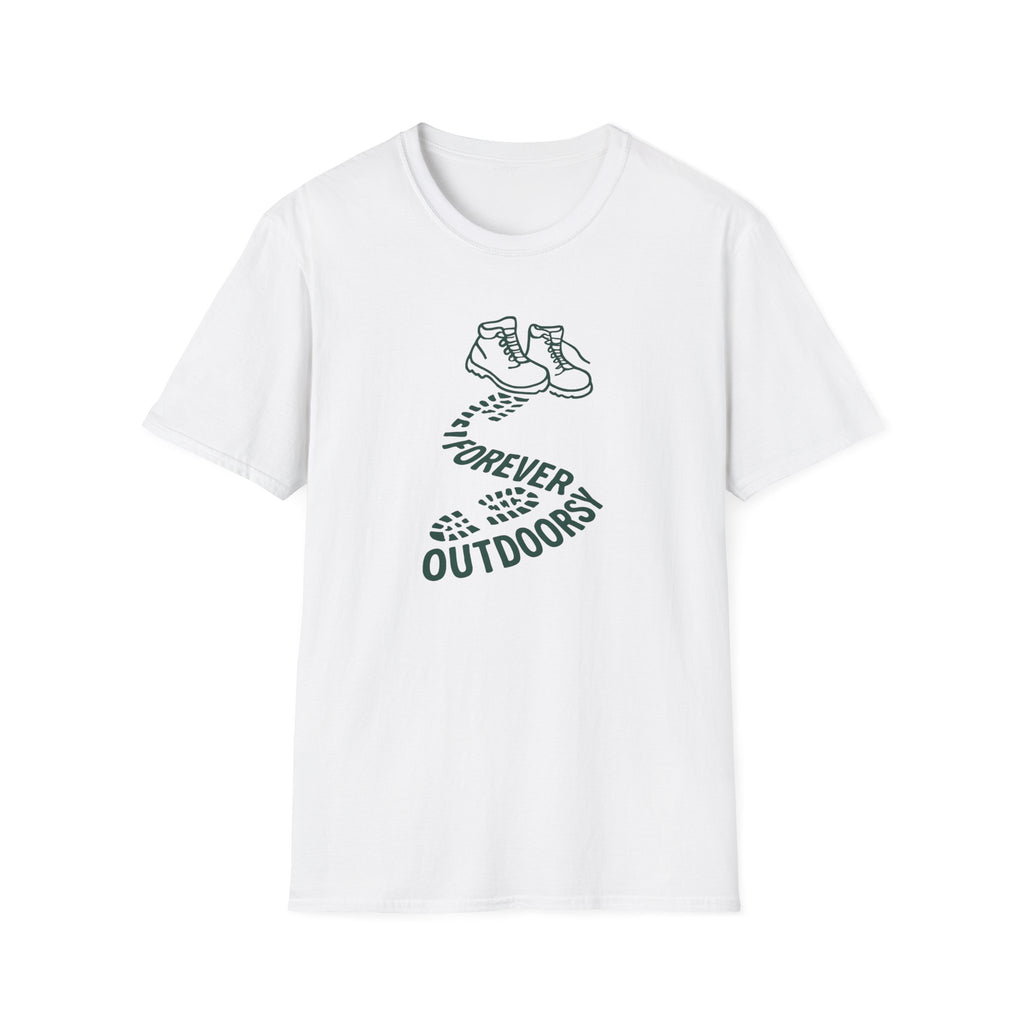 Forever Outdoors T-Shirt — Hiking Boots Graphic Tee