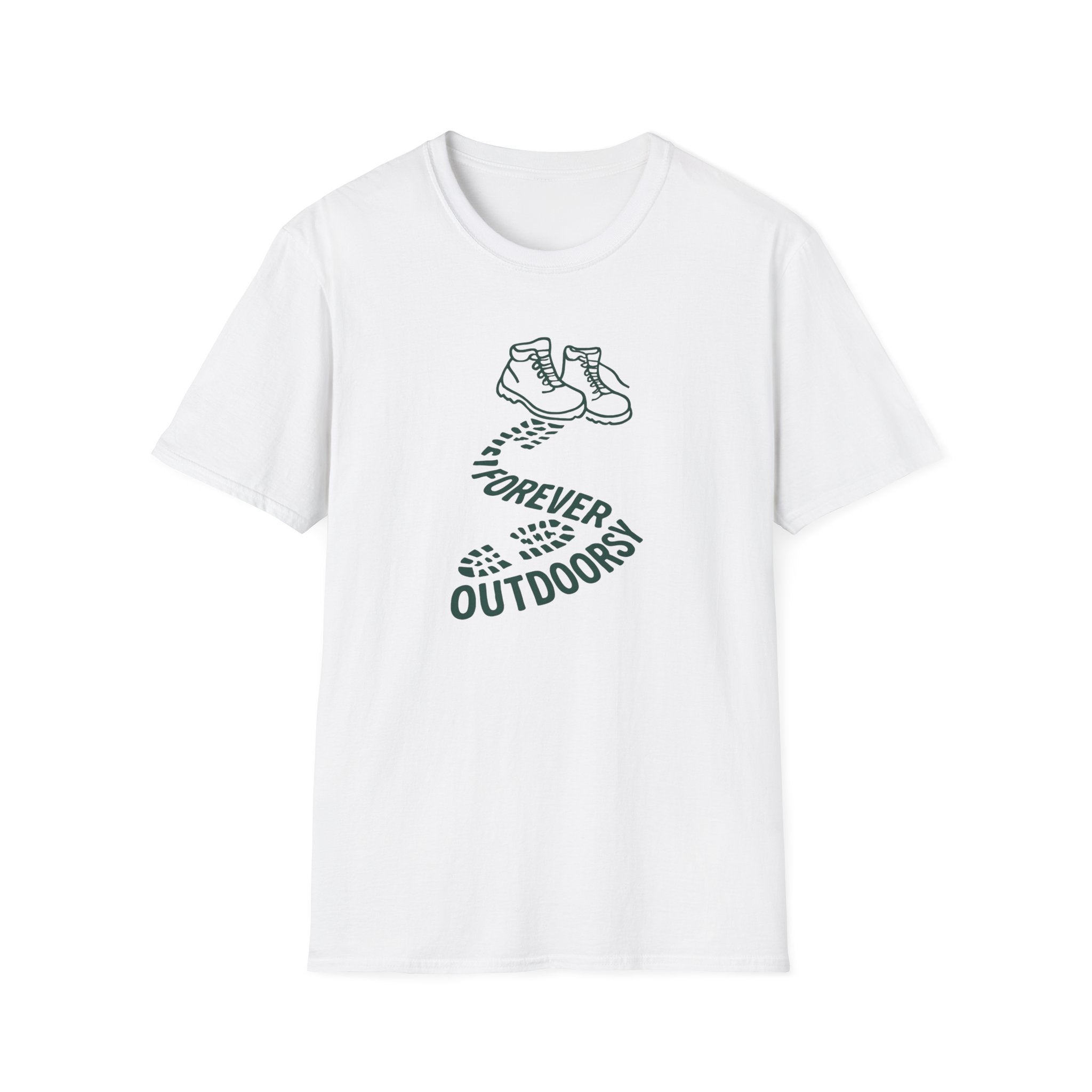 Forever Outdoors T-Shirt — Hiking Boots Graphic Tee