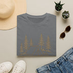 Camping Tent Graphic T-Shirt — Minimal Forest Campsite Tee