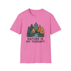 Nature Is My Therapy T-Shirt — Scenic Forest River Graphic Tee