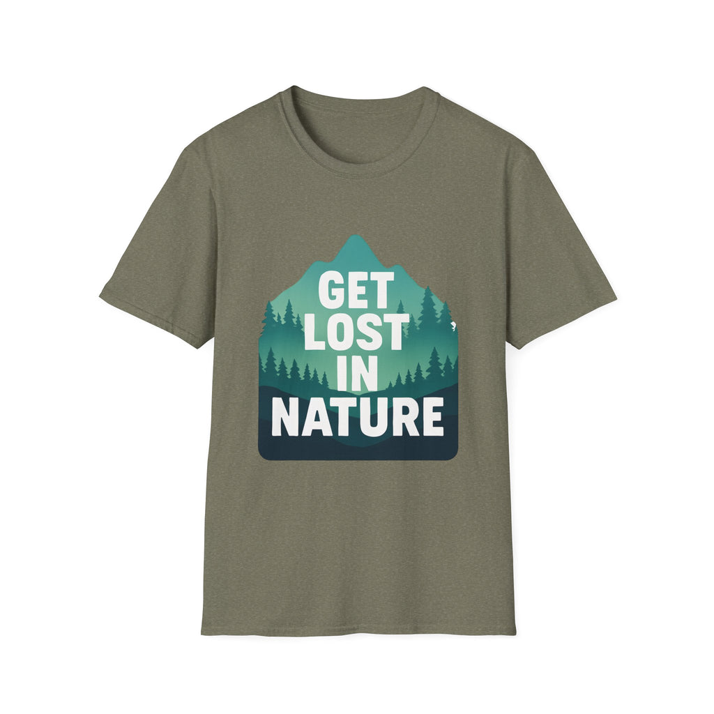 Get Lost in Nature T-Shirt — Outdoor Adventure Graphic Tee
