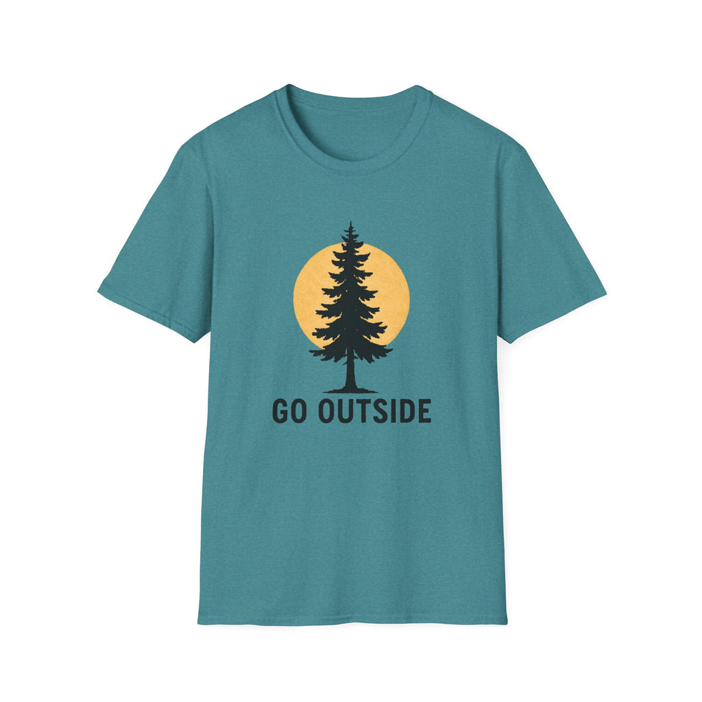 Go Outside Tree T-Shirt — Nature Adventure Graphic Tee