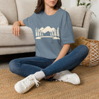 Mountain Pines T-Shirt — Minimal Scenic Forest Graphic