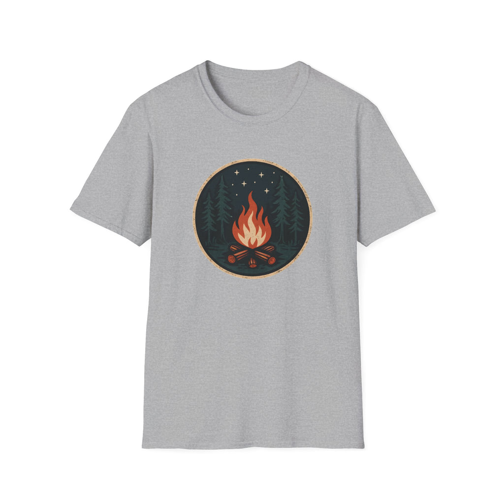 Campfire Night T-Shirt — Cozy Wilderness Bonfire Graphic Tee