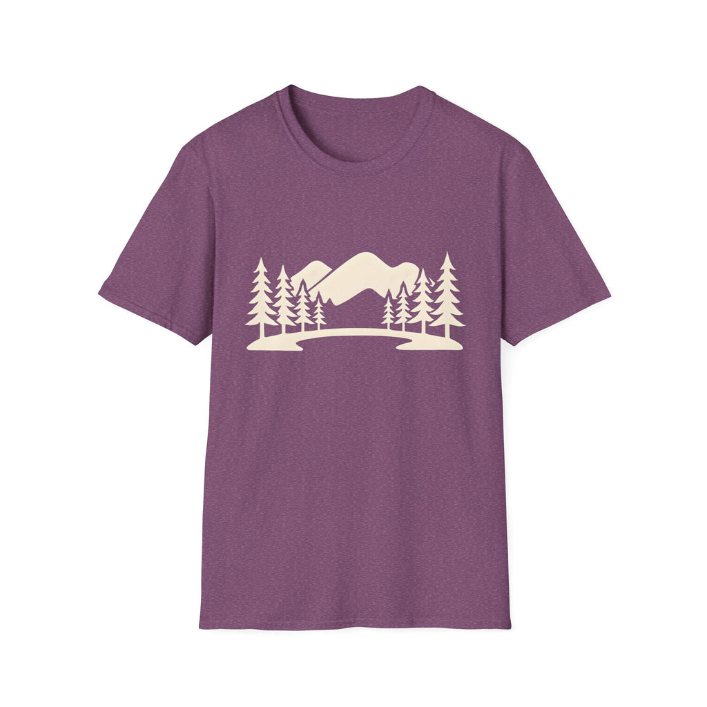 Mountain Pines T-Shirt — Minimal Scenic Forest Graphic