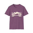 Mountain Pines T-Shirt — Minimal Scenic Forest Graphic