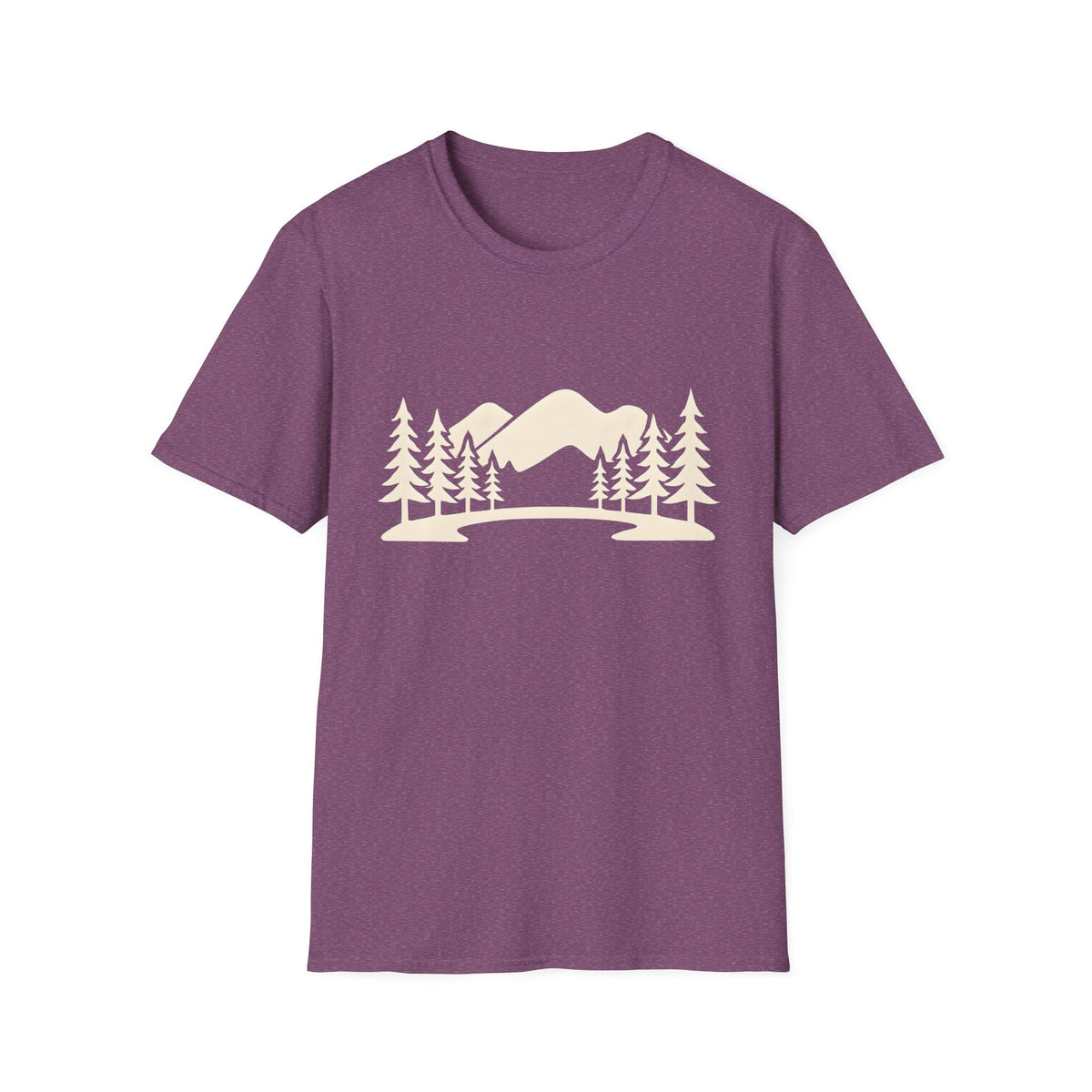 Mountain Pines T-Shirt — Minimal Scenic Forest Graphic