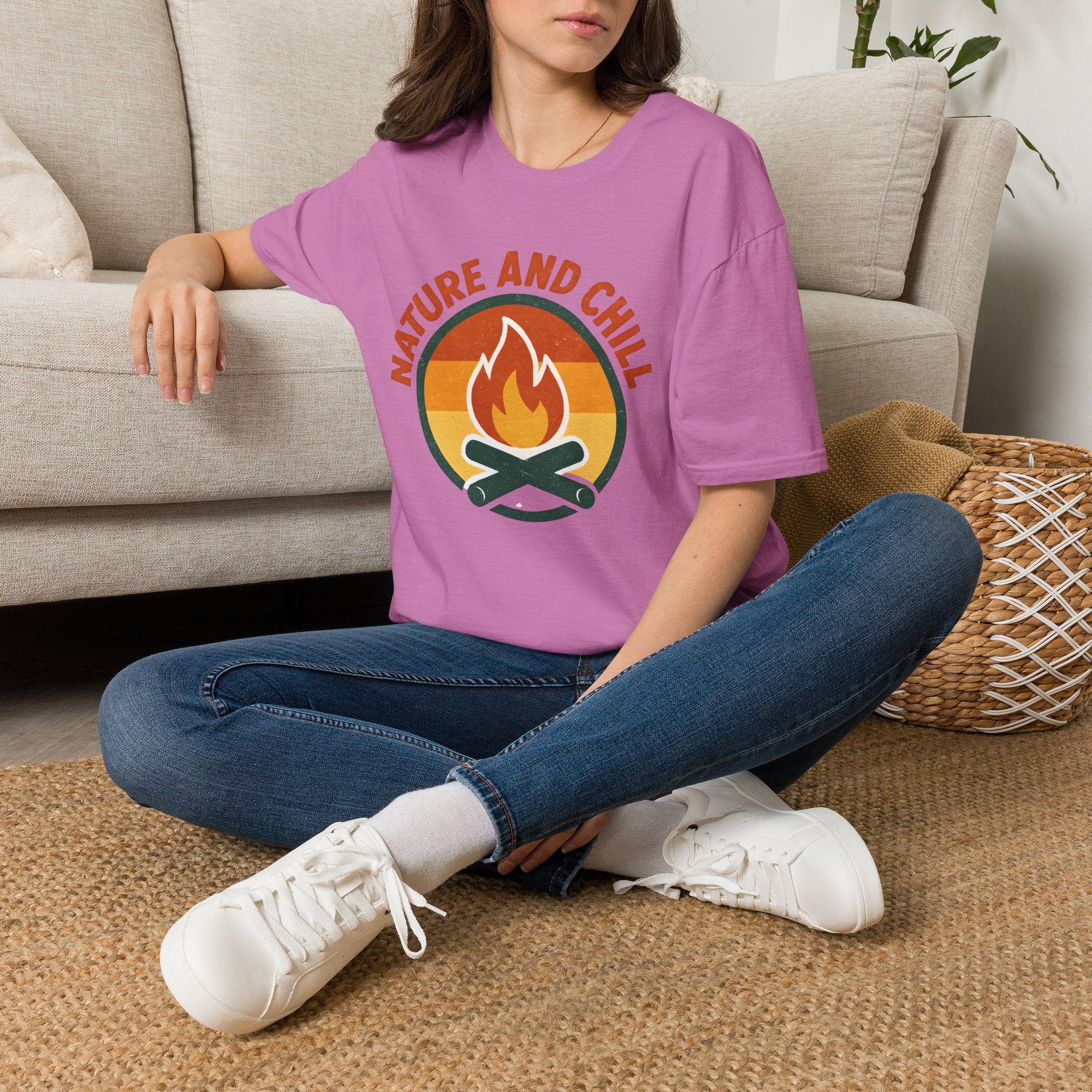 Nature and Chill Campfire T-Shirt