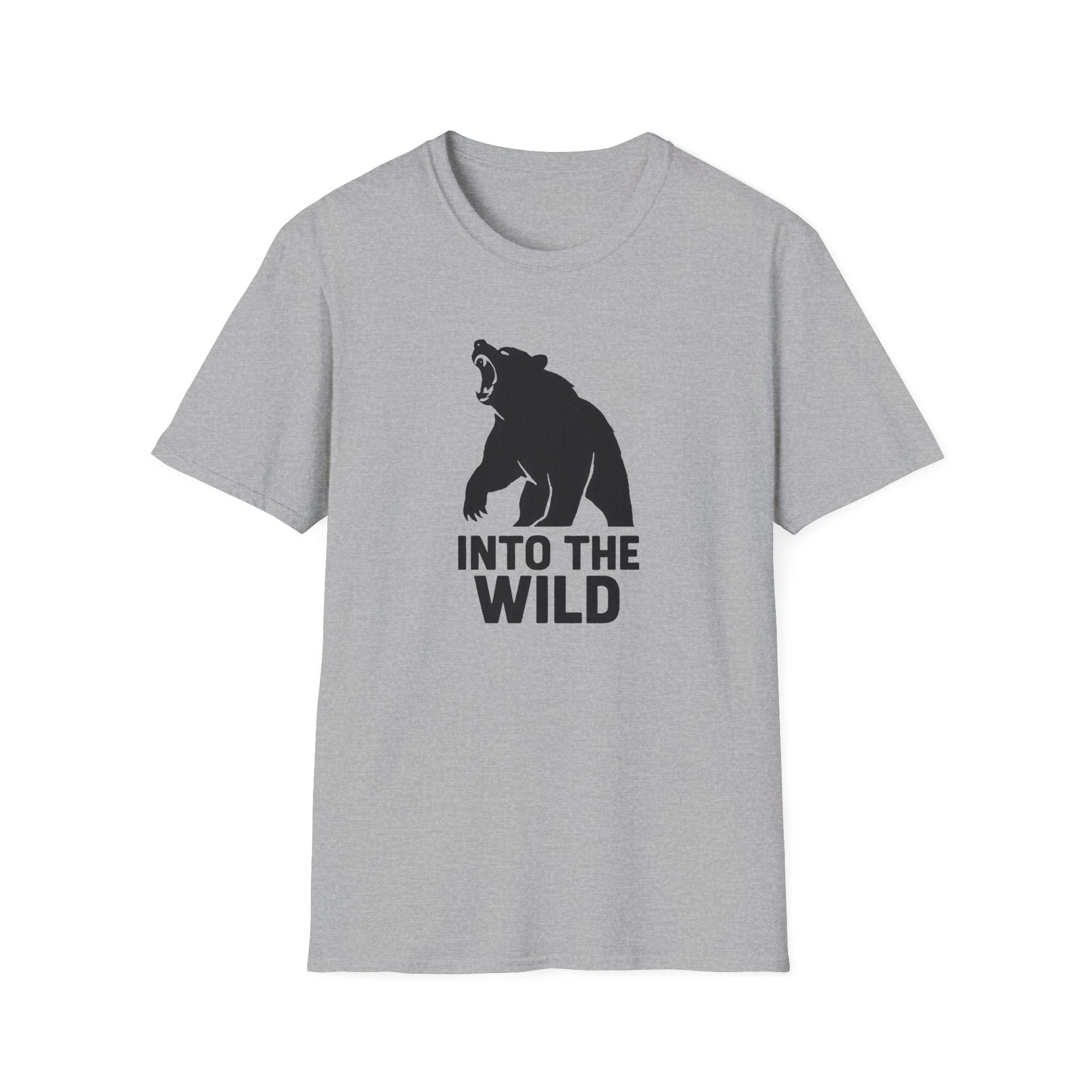 Into The Wild Bear T-Shirt — Outdoor Adventure Graphic Tee