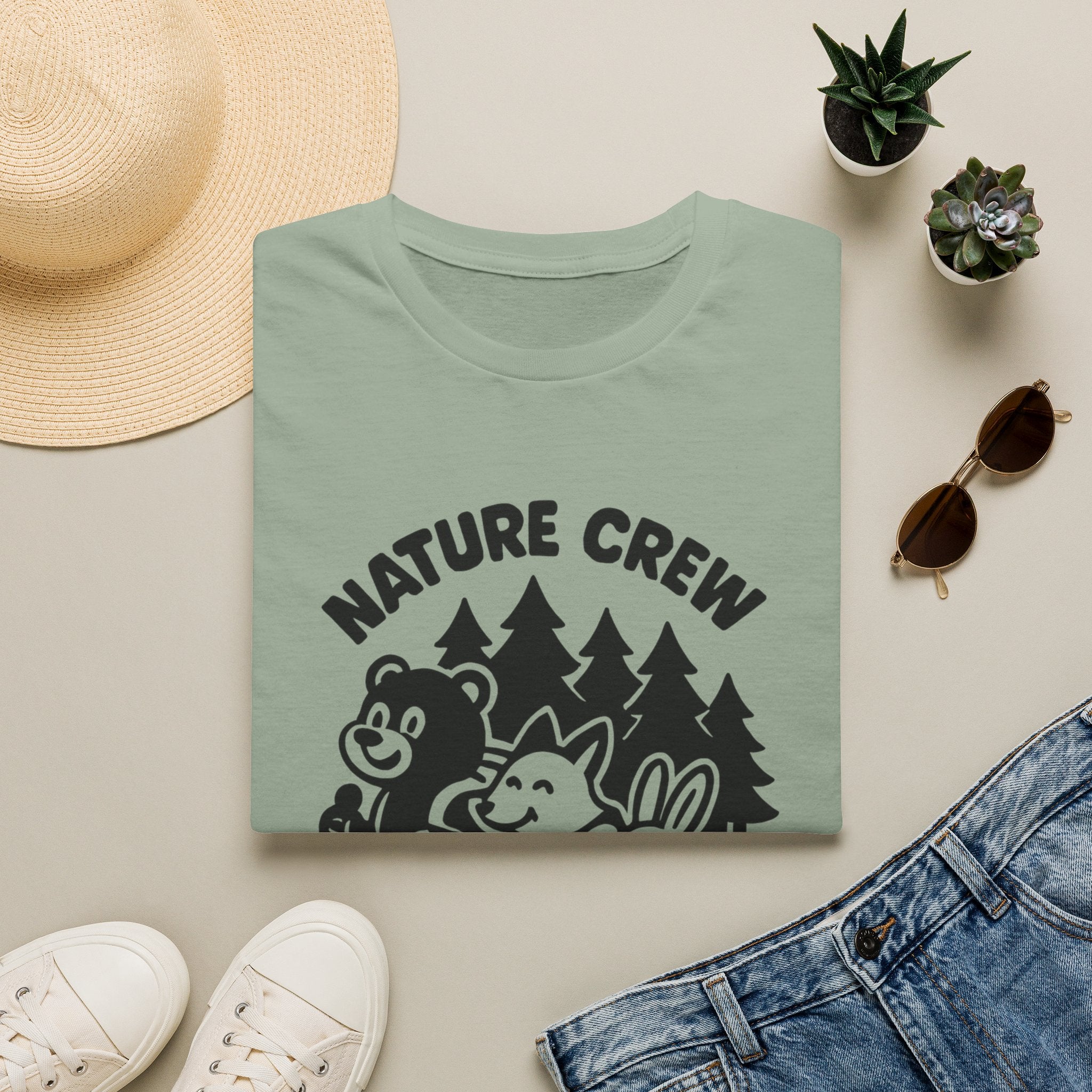 Nature Crew T‑Shirt — Cute Forest Animals Camping Tee