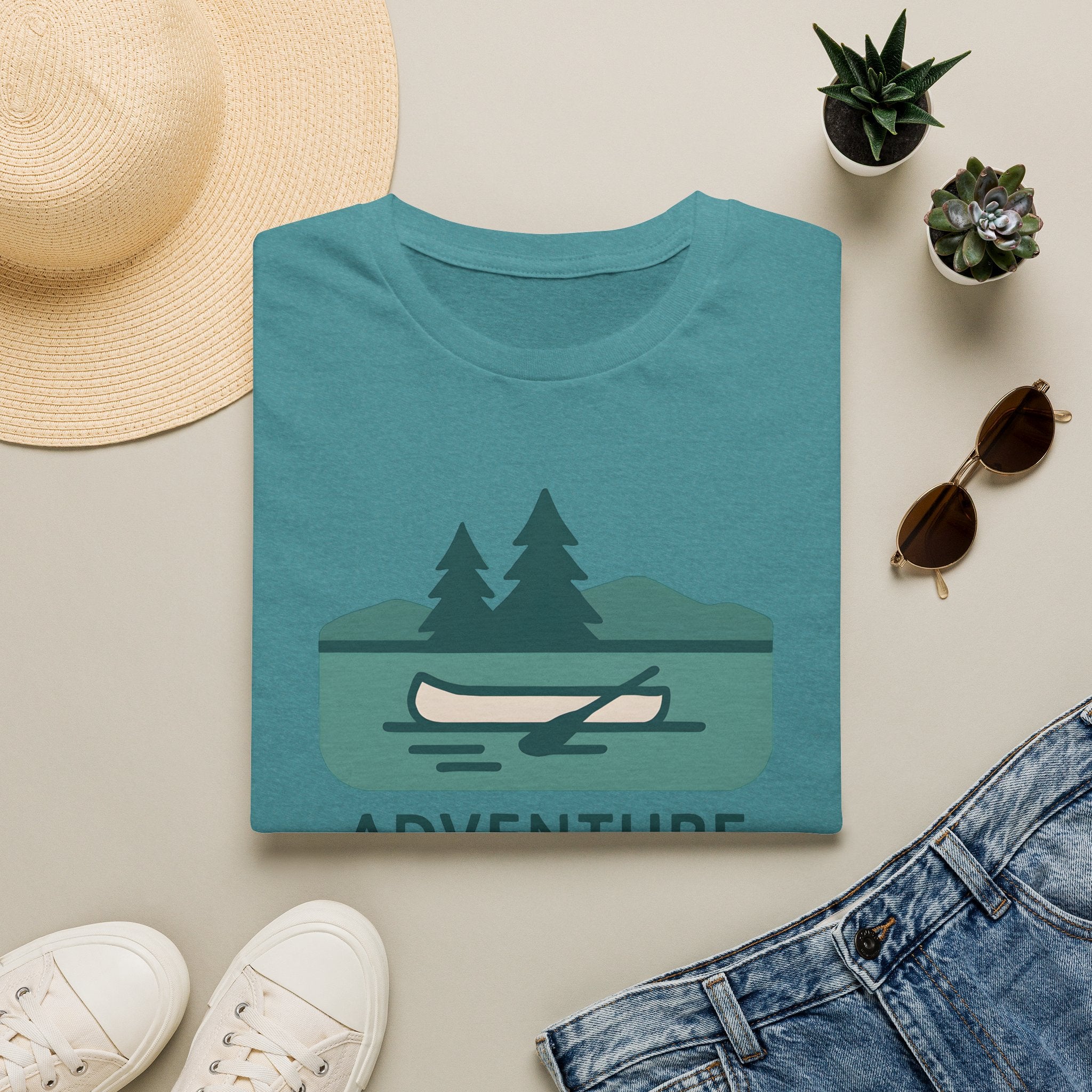 Adventure Awaits Canoe T-Shirt
