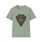 Hiking Life Graphic T-Shirt — Sunday Adventure Mountain Badge Tee