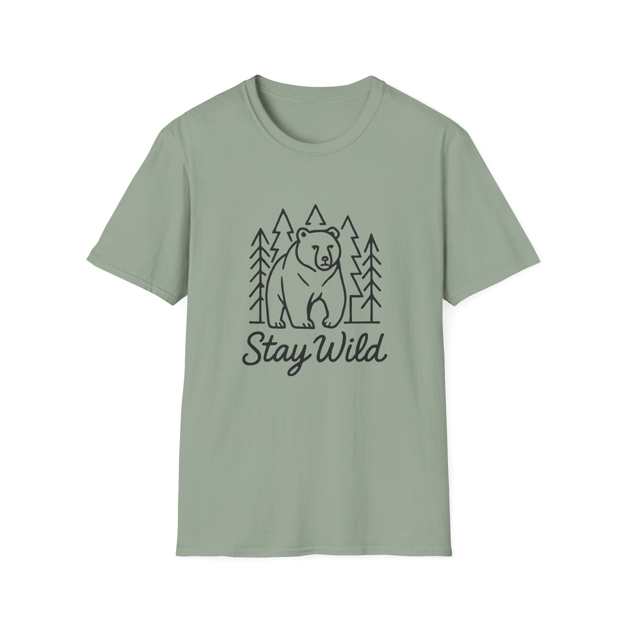 Bear Forest 'Stay Wild' T-Shirt — Adventure Outdoor Nature Tee