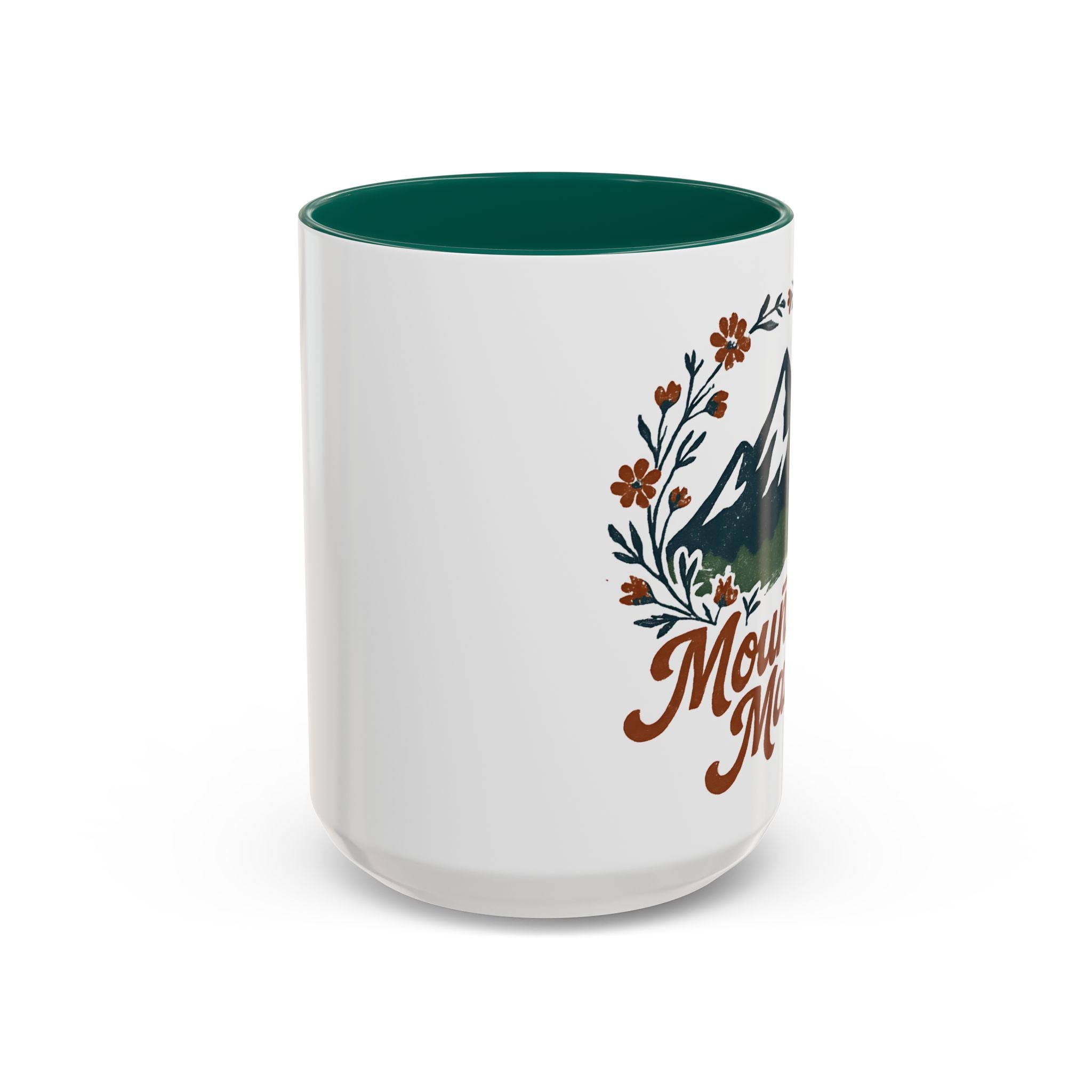 Mountain Mama Coffee Mug — 11oz & 15oz Floral Mountain Ceramic Mug