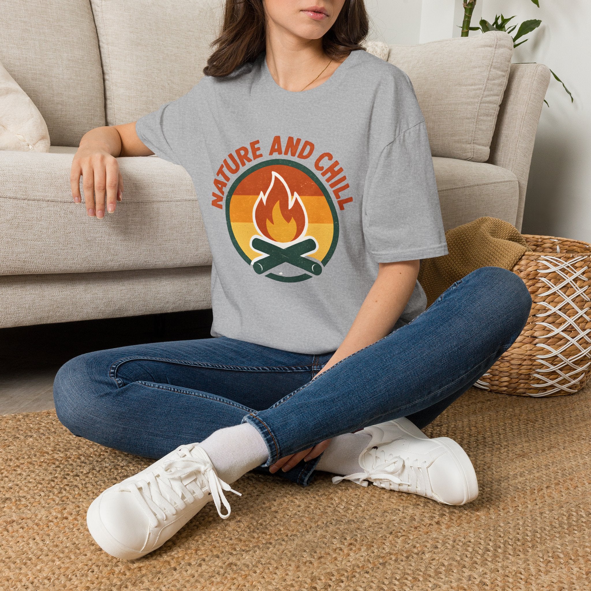 Nature and Chill Campfire T-Shirt