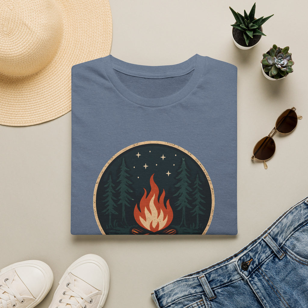 Campfire Night T-Shirt — Cozy Wilderness Bonfire Graphic Tee