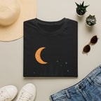 T-Shirt: Retro Camper Night Moon Tee — Forest Van Camping Graphic