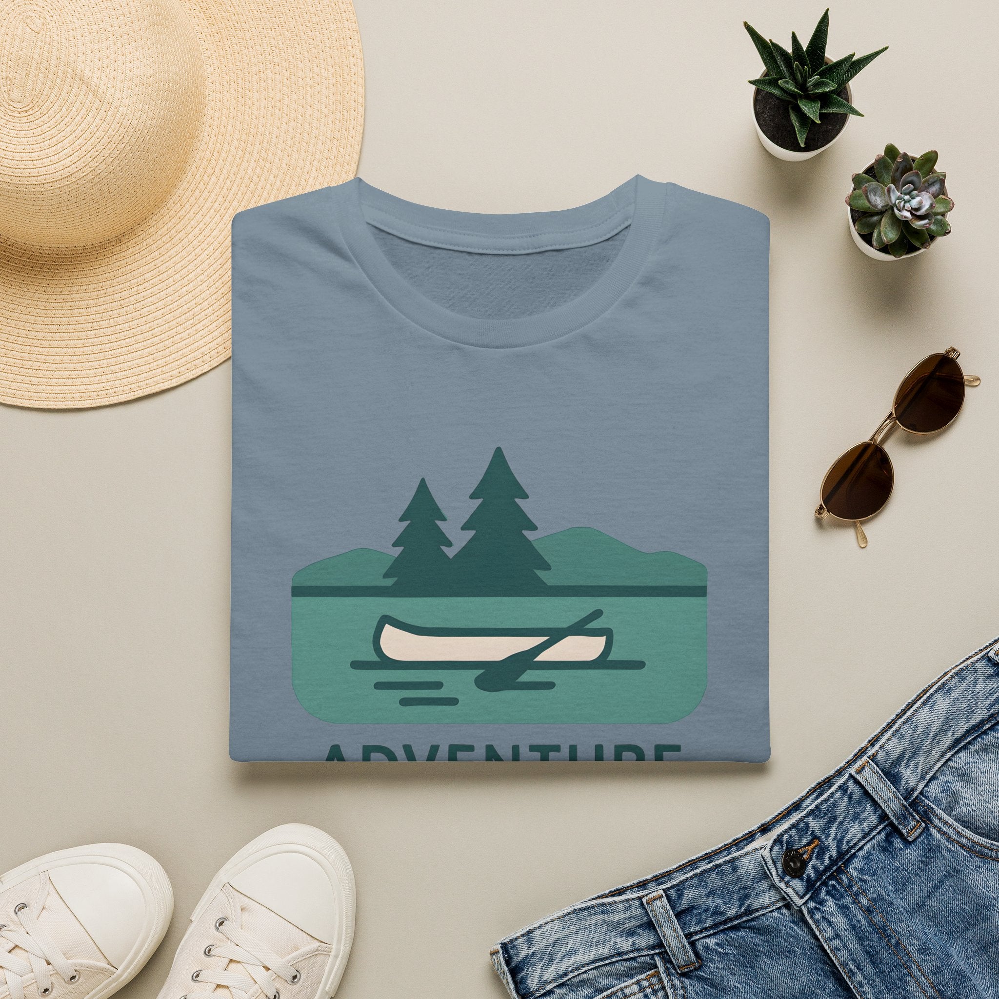 Adventure Awaits Canoe T-Shirt