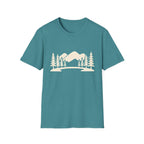 Mountain Pines T-Shirt — Minimal Scenic Forest Graphic