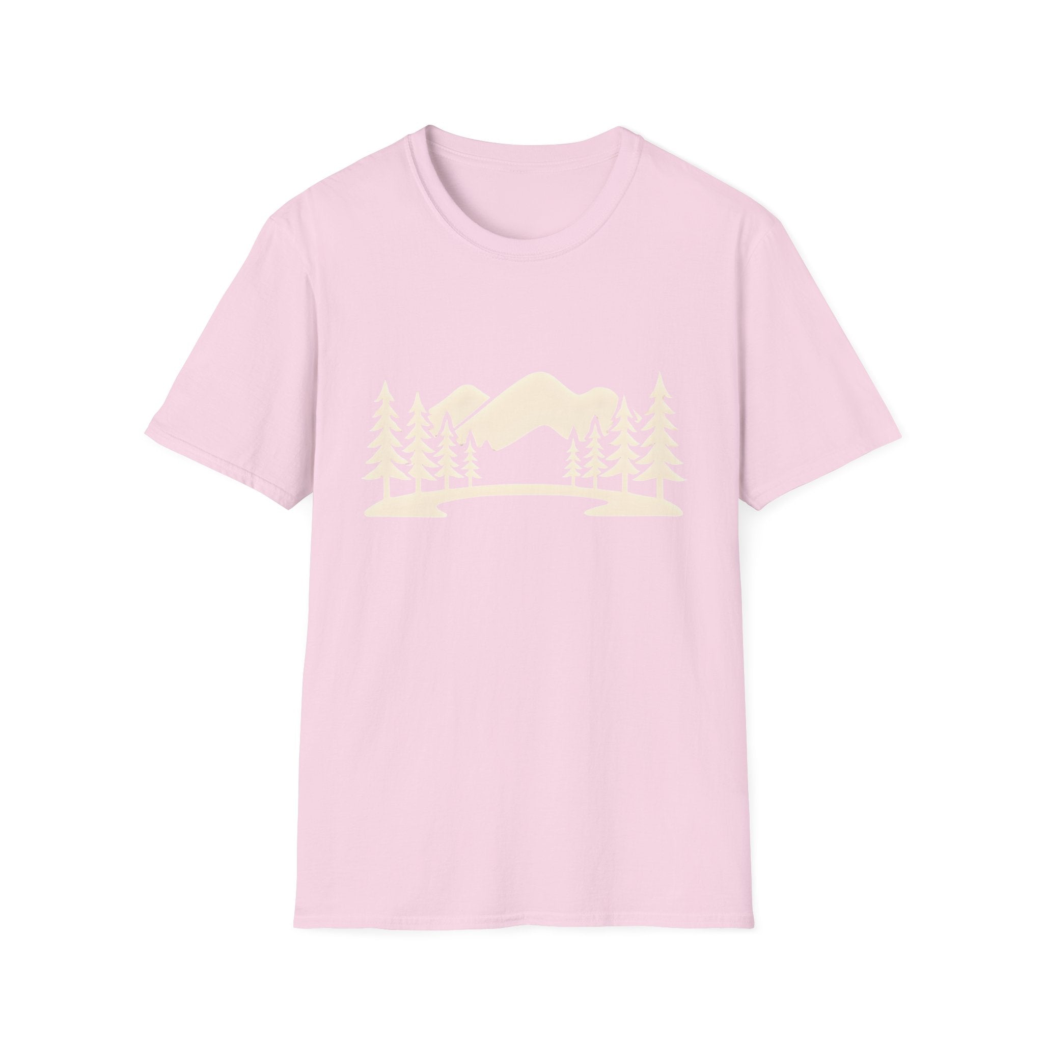 Mountain Pines T-Shirt — Minimal Scenic Forest Graphic