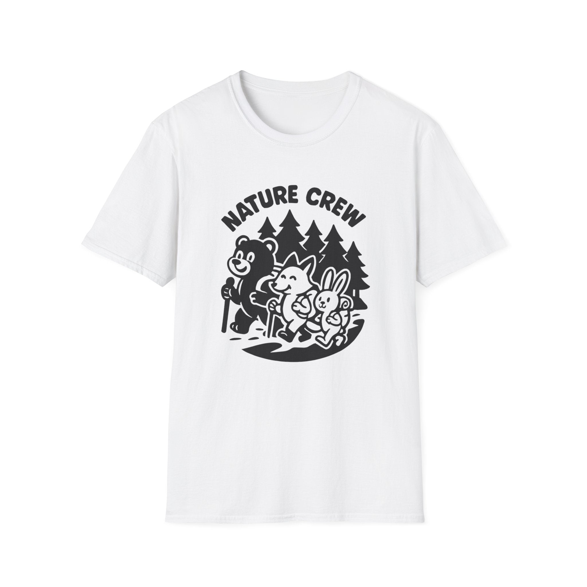 Nature Crew T‑Shirt — Cute Forest Animals Camping Tee