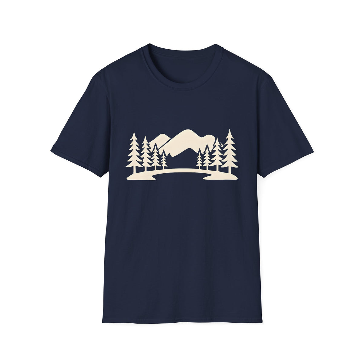 Mountain Pines T-Shirt — Minimal Scenic Forest Graphic