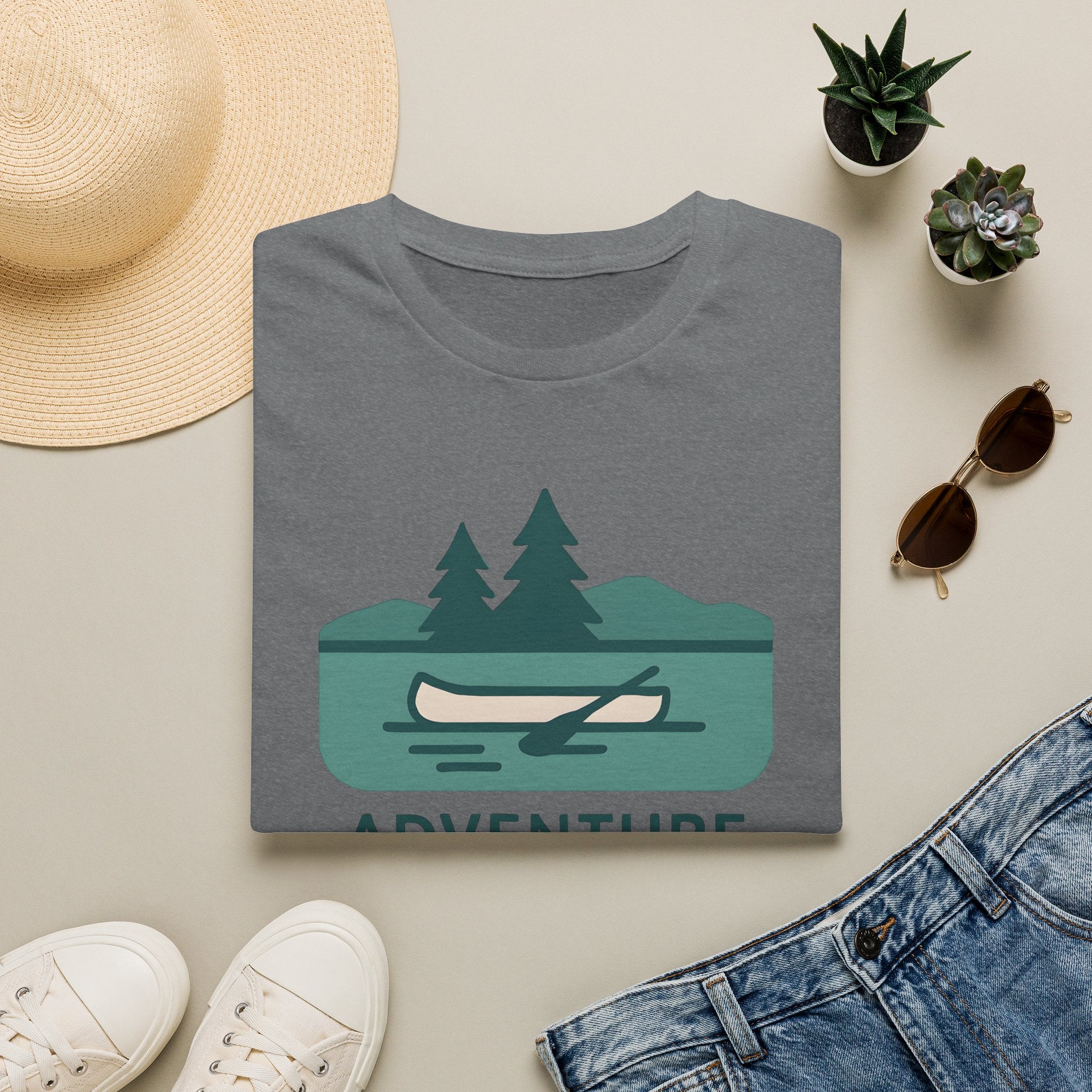 Adventure Awaits Canoe T-Shirt