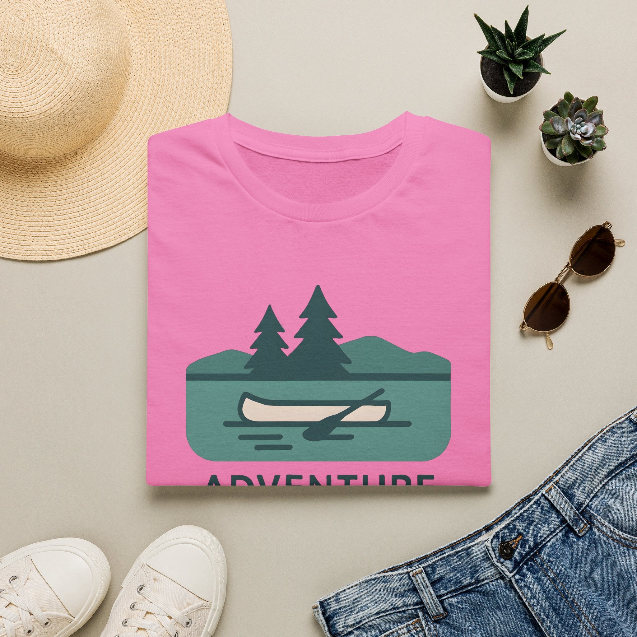 Adventure Awaits Canoe T-Shirt