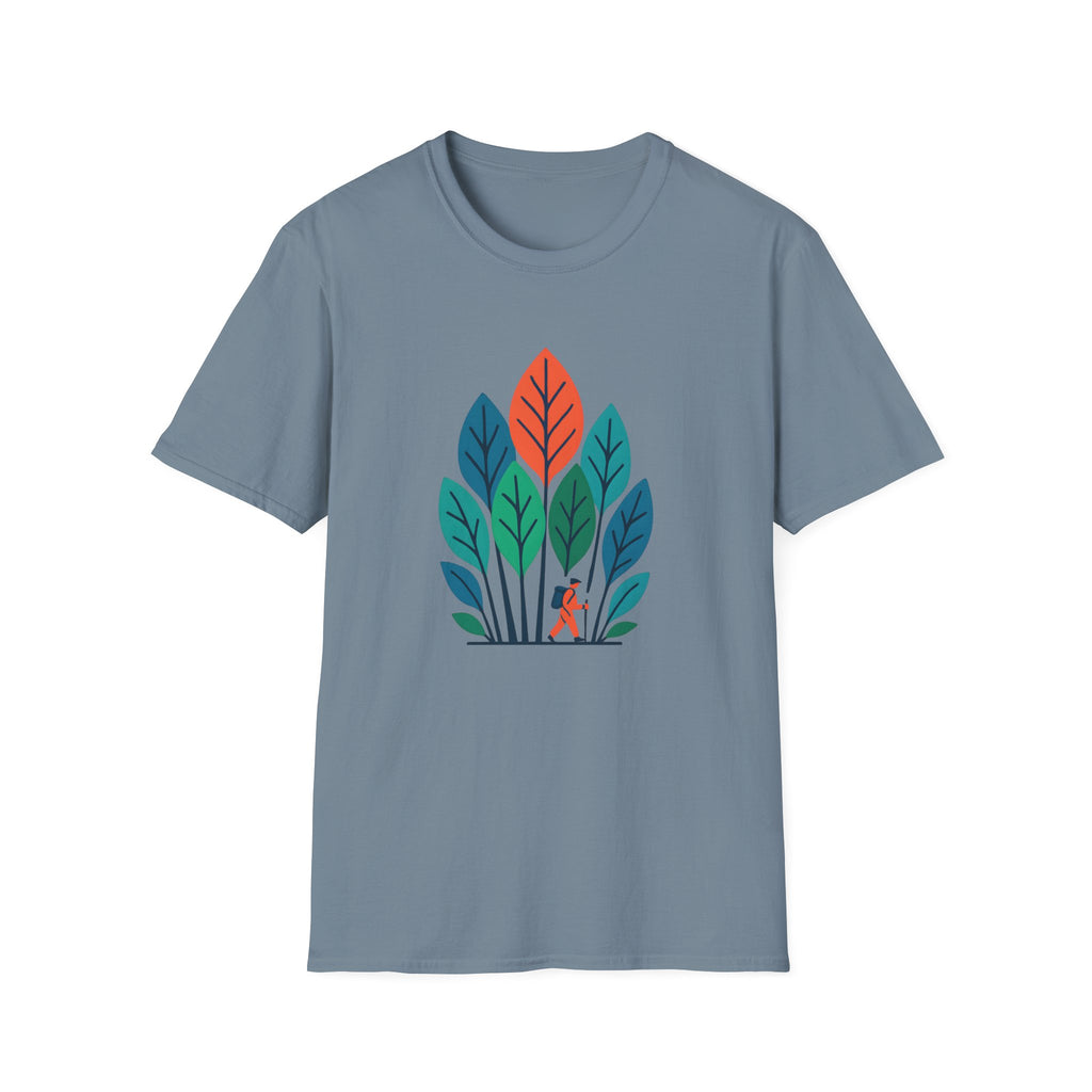 Minimalist Colorful Leaf Forest Graphic T-Shirt