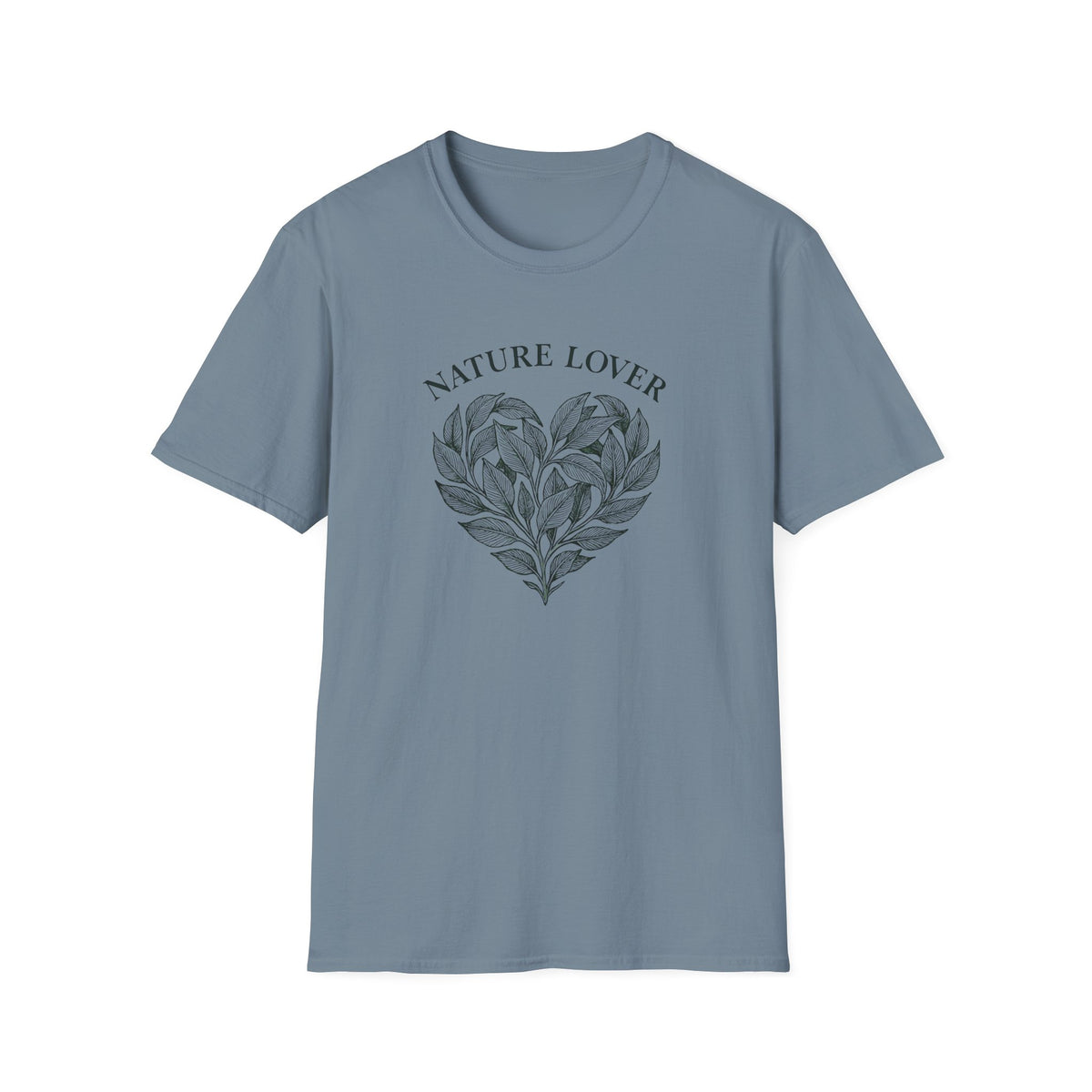 Nature Lover T-Shirt — Botanical Heart Graphic Tee